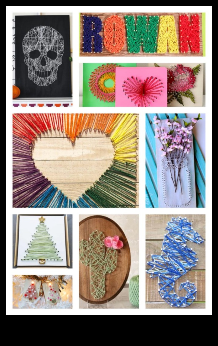 Kids' DIY String Art: Δημιουργία γεωμετρικών σχεδίων με πολύχρωμες χορδές