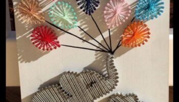 Kids' DIY String Art: Δημιουργία γεωμετρικών σχεδίων με πολύχρωμες χορδές