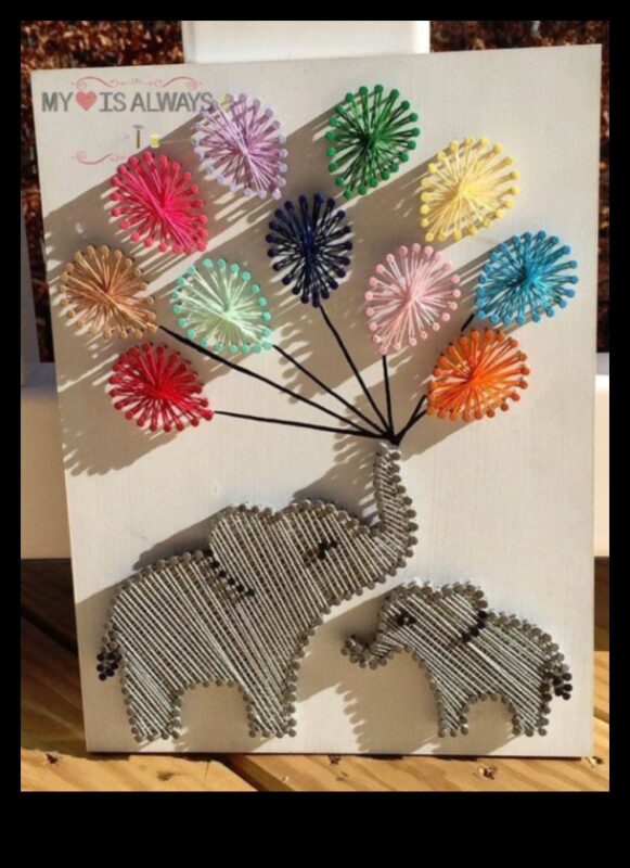 Kids' DIY String Art: Δημιουργία γεωμετρικών σχεδίων με πολύχρωμες χορδές